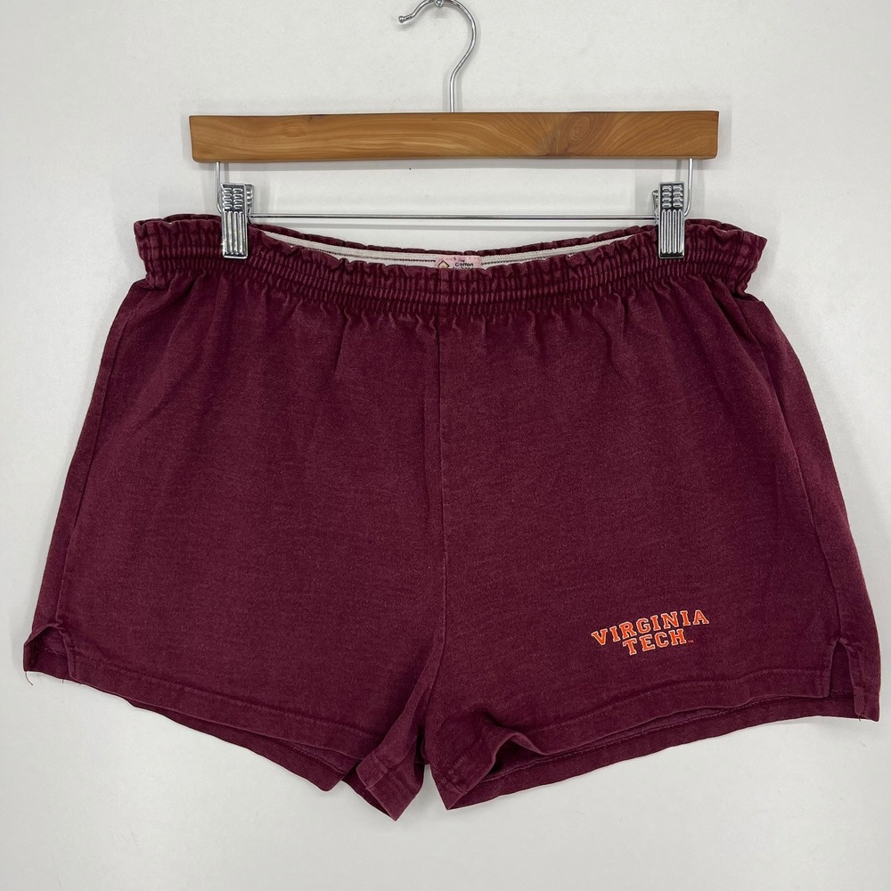 The Cotton Exchange Virginia Tech Hokies Maroon Cotton Shorts Mens Large USA